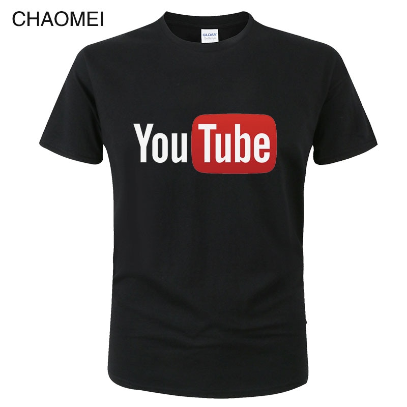 Summer Funny Male T-Shirt Youtube Ʈ ư T-shi..